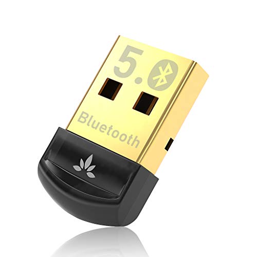 Avantree DG45 Bluetooth 5.0 USB Adapter for Windows PC, Bluetooth Dongle for Desktop Laptop Computer, Supports Bluetooth Headphones, Speakers, Keyboard, Mouse, Printers, Data Transfer, Music & Calls