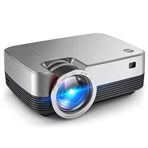 VIVIMAGE C480 Mini Projector, 3800 Lux 1080P Supported and 170'' Display Portable Video Projector with 40,000 Hrs LED Lamp Life, Compatible with TV Stick, PS4, HDMI, VGA, TF, AV and USB