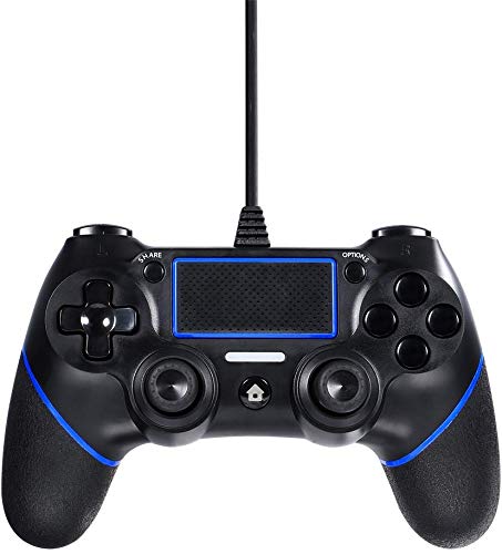 Etpark PS4 Wired Controller for Playstation 4, Professional USB PS4 Wired Gamepad (Black Wired)