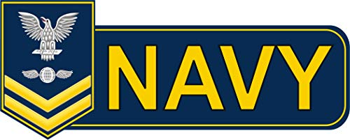 Magnet US Navy 2nd Class Aviation Electronics Mate (AE) Gold Military Veteran Served Vinyl Magnet Car Fridge Locker Metal Decal 3.8'