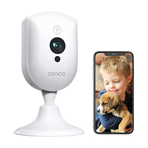 Baby Monitor, Conico 1080P Wireless Security Home Camera System with Sound Motion Detection IR Night Vision/2- Way Audio 8X Zoom, WiFi Pet Camera Cloud Service Compatible with Alexa, 2.4G WiFi