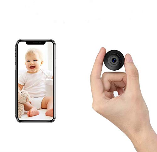 OUCAM Mini Spy Camera WiFi Hidden Camera with Audio Live Feed Home Security Camera Nanny Cam Wireless with Cell Phone App Night Vision Motion Detection Remote View