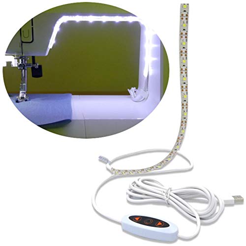 Madam Sew Sew Bright Sewing Machine LED Lighting Strip Dimmable Self-Adhesive USB Sewing Machine Light Illuminates Your Work Area for Sewing with Greater Attention to Detail and Accuracy