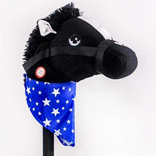 PonyLand Black Stick Horse with Sound Toy