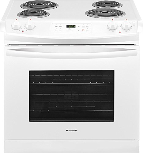 Frigidaire FFED3016TW 30 Inch Drop-In Electric Range with Coil Cooktop in White