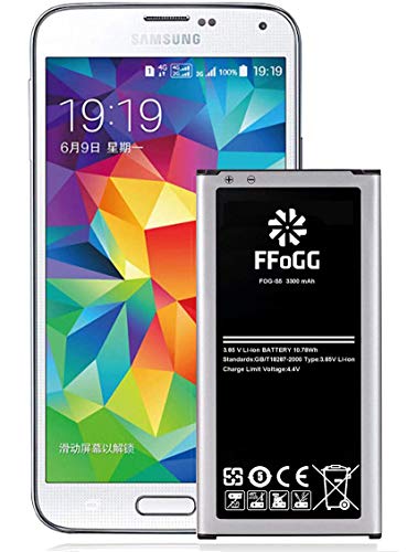 Galaxy S5 Battery,FFOGG 3300mAh Li-ion Replacement Battery for Samsung Galaxy S5 [ I9600, G900F, G900V (Verizon), G900T (T-Mobile), G900A (AT&T),G900P(Sprint)]