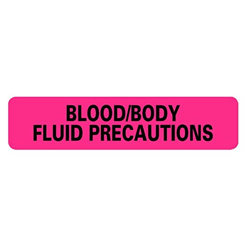 Blood Body Fluid PRECAUTIONS Infection Control Medical Labels LV-MICL2