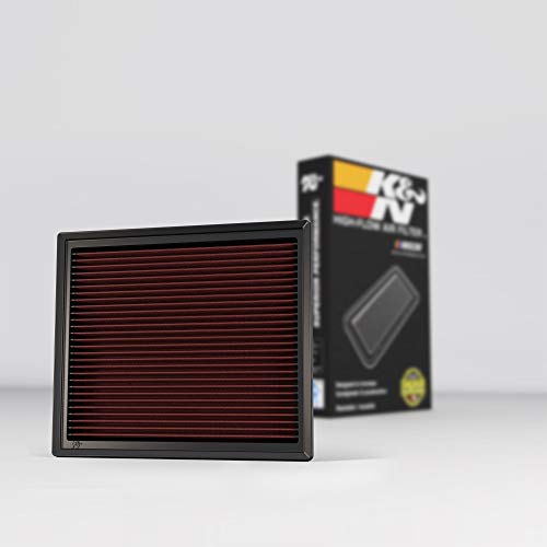 K&N Engine Air Filter: High Performance, Premium, Washable, Replacement Filter: 2014-2019 Toyota Truck and SUV V6/V8 (Tundra, Tacoma, Sequoia), 33-5017