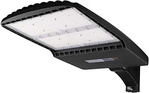 300W LED Parking Lot Light - 42000Lm Led Shoebox Pole Lights 5700K - Replaces 1000W Metal Halide - LED Street Light for Outdoor Area Lighting - Arm Mount - 100-277Vac(DLC & UL-Listed)