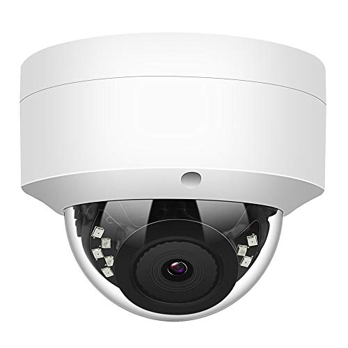 Anpviz 5MP PoE IP Dome Camera with Microphone, Audio, IP Security Camera Outdoor Night Vision 98ft Weatherproof IP66 Indoor Outdoor ONVIF Compaliant Wide Angle 2.8mm, #IPC-D250W-S