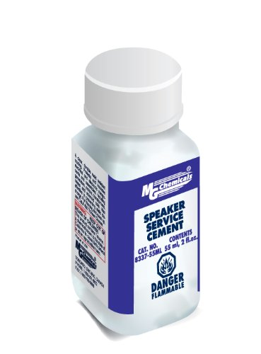 MG Chemicals Speaker Repair Cement, 55 ml Liquid Bottle, Black (8337-55ML)