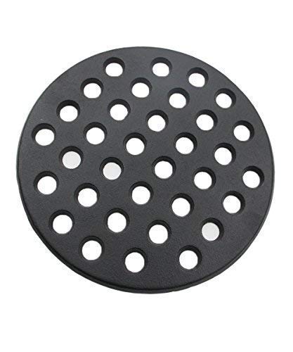 Dracarys Round cast Iron fire Grate, BBQ high Heat Charcoal Plate for Large Big Green Egg fire Grate Bottom Grate Grill Parts Charcoal Grate Replacement Parts Big Green Egg l accessories-9inch