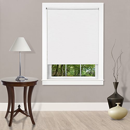 Achim Home Furnishings Cords Free Tear Down Light Filtering Window Shade, 37' x 72', White