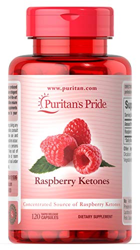 Puritan's Pride Raspberry Ketones 100 mg-120 Rapid Release Capsules