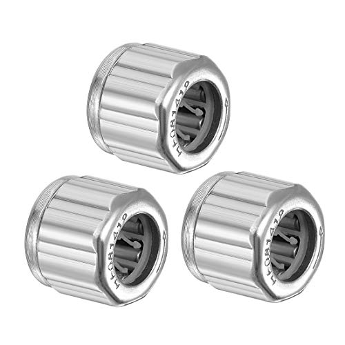 uxcell Needle Roller Bearings, One Way Bearing, 8mm Bore 14mm OD 12mm Width 3pcs