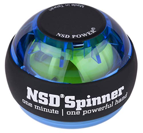 NSD Essential Spinner Gyro Hand Grip Strengthener Wrist Forearm Exerciser, Blue, Model Number: PB-688 Blue