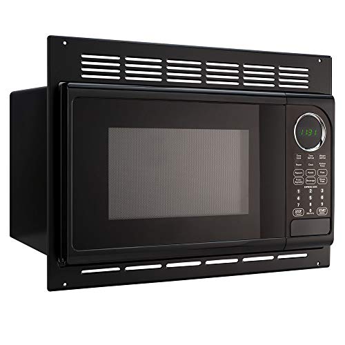 RecPro RV Microwave | .9 Cubic Ft Black Microwave with Trim Kit | 900 Watt (RPM-1-BLK) | Direct Replacement for High Pointe and GreyStone
