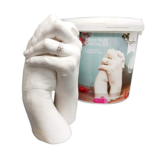 Edinburgh Hand Casting Kit for 2 - Premium Hand Statue Casting Kit, Couple DIY Hand Casting Kit, Hand Hold Casting Kit for Holiday Activities and Perfect for Couple Gift Ideas
