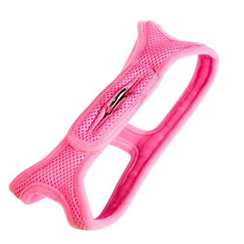 ChokeFree Velpro Mesh Pet Shoulder Harness Collar, 16', Pink