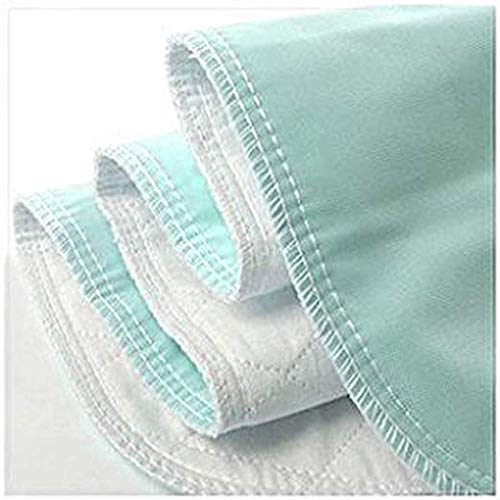 Reusable Washable Bed Pads for Incontinence – Pack of 4 Underpads Made of Soft Cotton Polyester Blend with Leakproof Vintex Backing (34” x 36” Each)