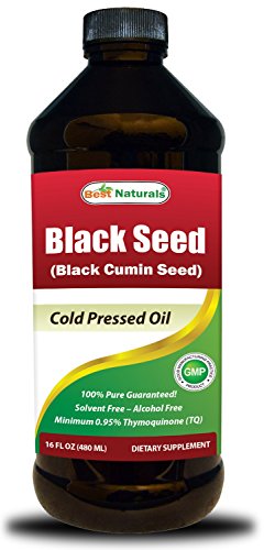 Best Naturals Black Seed Oil 16 OZ - Cold Pressed - Alcohol Free - Solvent Free - Black Cumin Seed Oil from 100% Genuine Nigella Sativa