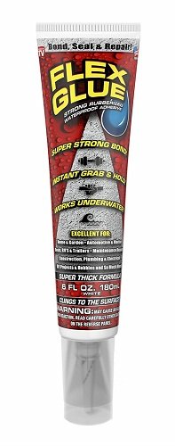 Flex Glue Strong Rubberized Waterproof Adhesive, 6-oz