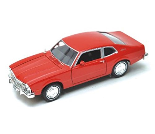 Motormax 1974 Ford Maverick 1/24 Scale Pre-Built Diecast Model Car Red