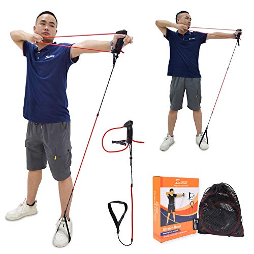 Huanggui Archery Trainer Band Training - Portable Bow Riser Handle - 9 to 19 lbs Tension Adjustment - Professional Archery Coach Recommends Suitable for Left and Right Hand, Black