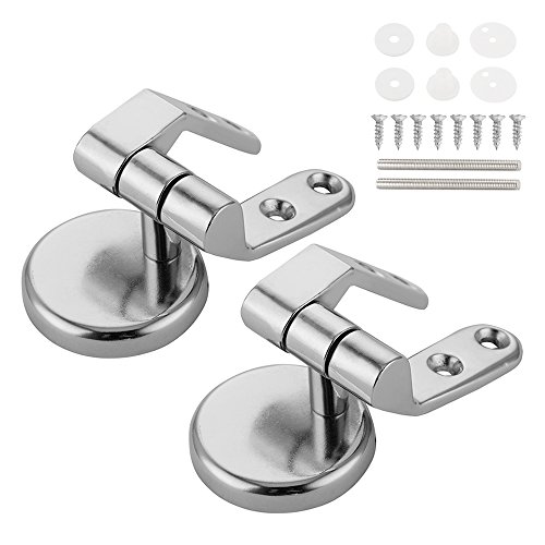 FP 2 Pack Super Tight Toilet Seat Hinge Replacement Parts with Fittings Stainless Steel Toilet Seat Hinges with Bolts and Nuts