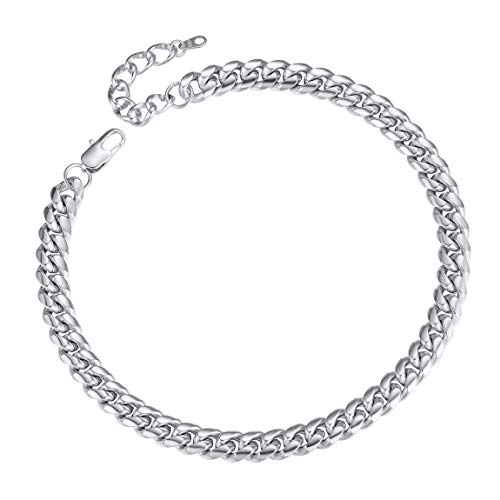 Chunky Choker Chain Necklace for Men 14 inch 10MM Short Steel Neckchain