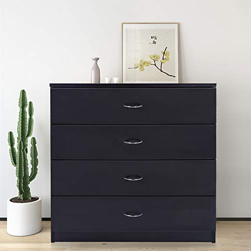 HomVent 4 Drawer Dresser,Chest Dresser Cabinet for Bedroom Hallway Living Room