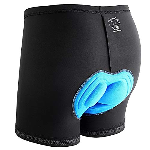 Sportneer Men's 3D Padded Bicycle Cycling Underwear Shorts w/Anti-Slip Design, Breathable & Adsorbent