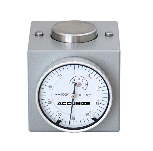 Accusize Industrial Tools Z Axis Zero Setting 0-0.125'' by 0.0005'', 2'' Height Magnetic, 2124-2001