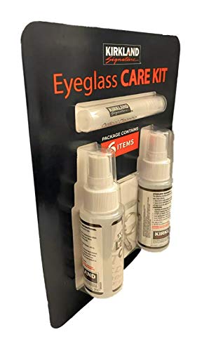 Eyeglass Care KIT 6 Pack Screwdriver Keychain/Microfiber Cloth/Lens Solution by Kirkland Signature