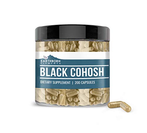 Black Cohosh, 200 Capsules, 800mg Serving, Natural Herbal Supplement, Lab-Verified, Non-GMO, No Additives or Filler, Made in The US, Satisfaction Guaranteed