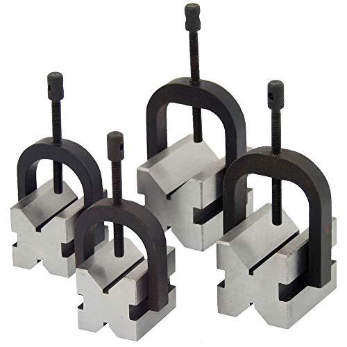 Anytime Tools 8 pc V-Block & Clamp Double Sided 90° Machinist Tool