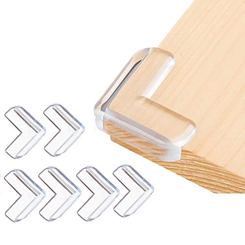 Corner Guards (12 Pack) Clear Corner Protectors | High Resistant Adhesive Gel | Best Baby Proof Corner Guards | Stop Child Head Injuries | Tables, Furniture & Sharp Corners Baby Proofing (L-Shaped)…