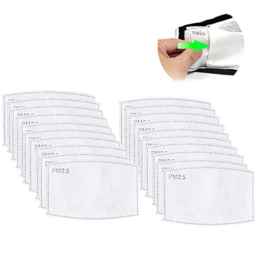 Activated Carbon Filters 5 Layers Replaceable Filters Paper (100 PCS)