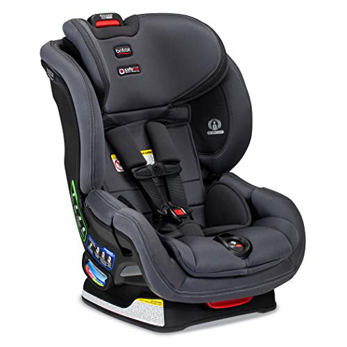 Britax Boulevard ClickTight Convertible Car Seat | 2 Layer Impact Protection - Rear & Forward Facing - 5 to 65 Pounds, Cool Flow Moisture Wicking Fabric, Cool N Dry Charcoal [Amazon Exclusive]