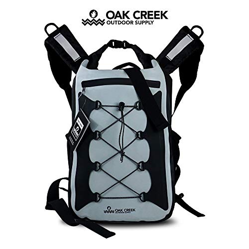 Oak Creek Canyon Falls 30L Dry Bag Backpack. Premium Waterproof Backpack with Padded Shoulder Straps. PVC Construction. Keep Your Gear Dry