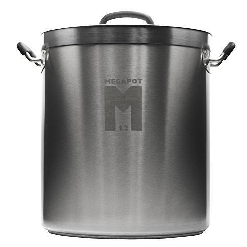 Northern Brewer - Megapot 1.2 Stainless Steel Brew Kettle with Volume Markings (8 Gallon Plain)