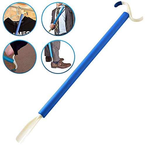 Dressing Stick Aid and Shoe Horn, 2-in-1 Tool,for Disability Aid for Daily Independent Living