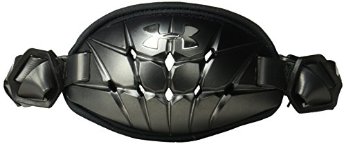 Under Armour Men's Gameday Armour Pro Chin Strap, Black (001)/Metallic Silver, One Size Fits All