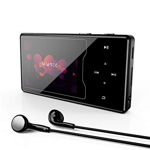 MP3 Player, 16GB MP3 Player with Bluetooth 4.2, Portable HiFi Lossless Sound 2.4' Large Screen Music Player with FM Radio Voice Recorder Video Player, Support up to 128GB