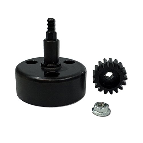 FLMLF Alloy Clutch Bell with 17T Hardened Steel Pinion Gear Upgrade Set for 1/5 RC Hpi Baja 5B 5T 5SC TOP Speed RC World