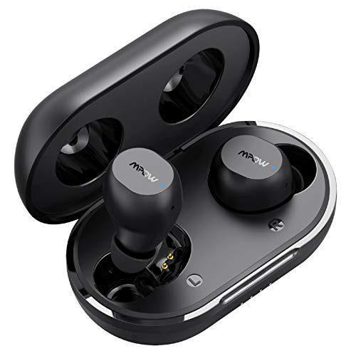 Wireless Earbuds, Mpow M12 in-Ear Bluetooth 5.0 Earbuds with Wireless Charging Case/USB-C, Deep Bass, Touch Control, 25H Playtime Wireless Earphones with Mic, IPX8 Waterproof for Sports, Workout, Gym