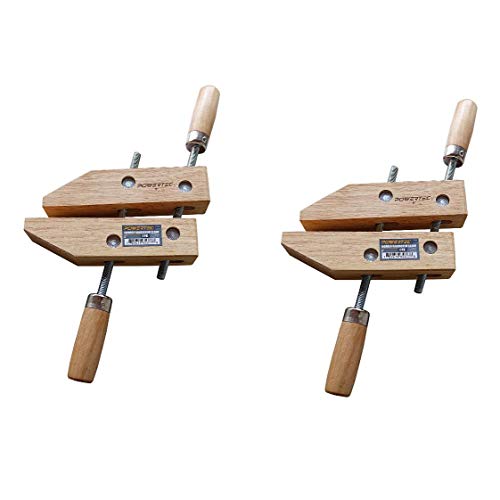 POWERTEC 71524 Wooden Handscrew Clamp – 10 Inch | Hand Screw Clamps for Woodworking, 2PK