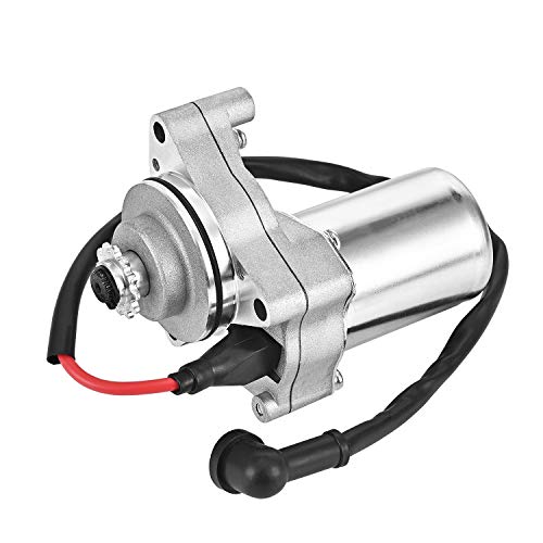 Trkimal 3 bolt Starter Motor with cable for 50cc 70 cc 90cc 100 cc 110cc 125 cc Dirt Bikes Go Karts ATVs Pit Bike Dune Buggy Sandrail Quad 4 Wheelers SSR Roketa Taotao Coolster Jonway SunL