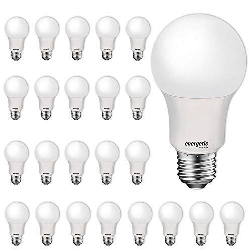 24 Pack LED Light Bulbs, 60 Watt Equivalent A19 LED Bulb, Soft White 2700K, Non-Dimmable, E26 Standard Base, UL Listed, LED Light Bulb