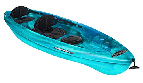 Pelican Tandem Recreationnal Kayak | River Gorge 130X Tandem, 13 Feet